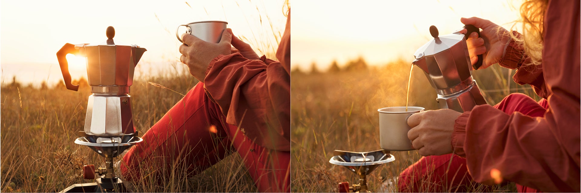 camping and coffee