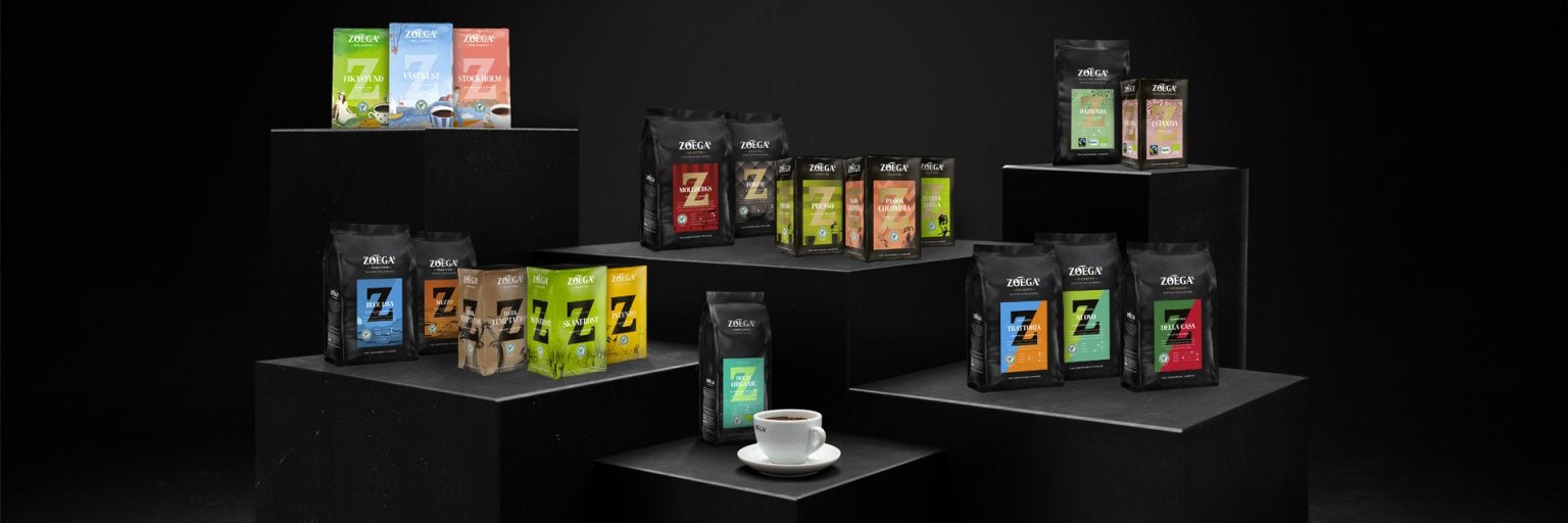 Bild på flera kaffepaket