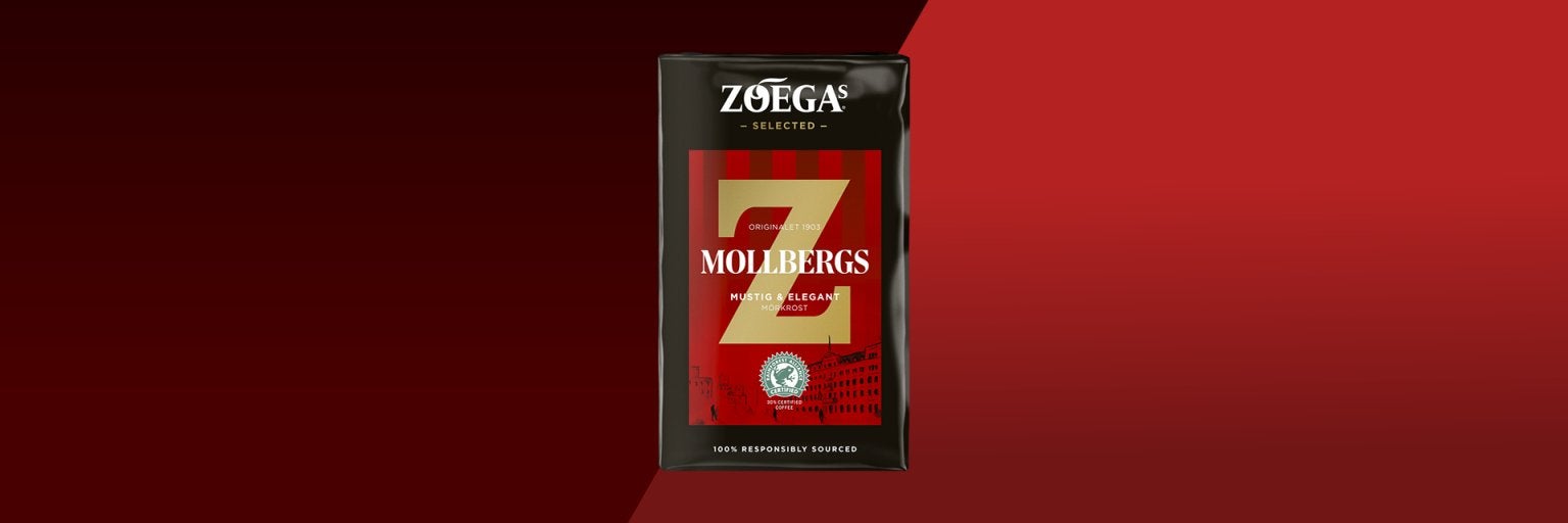 Bild på Zoegas kaffepaket Mollbergs 
