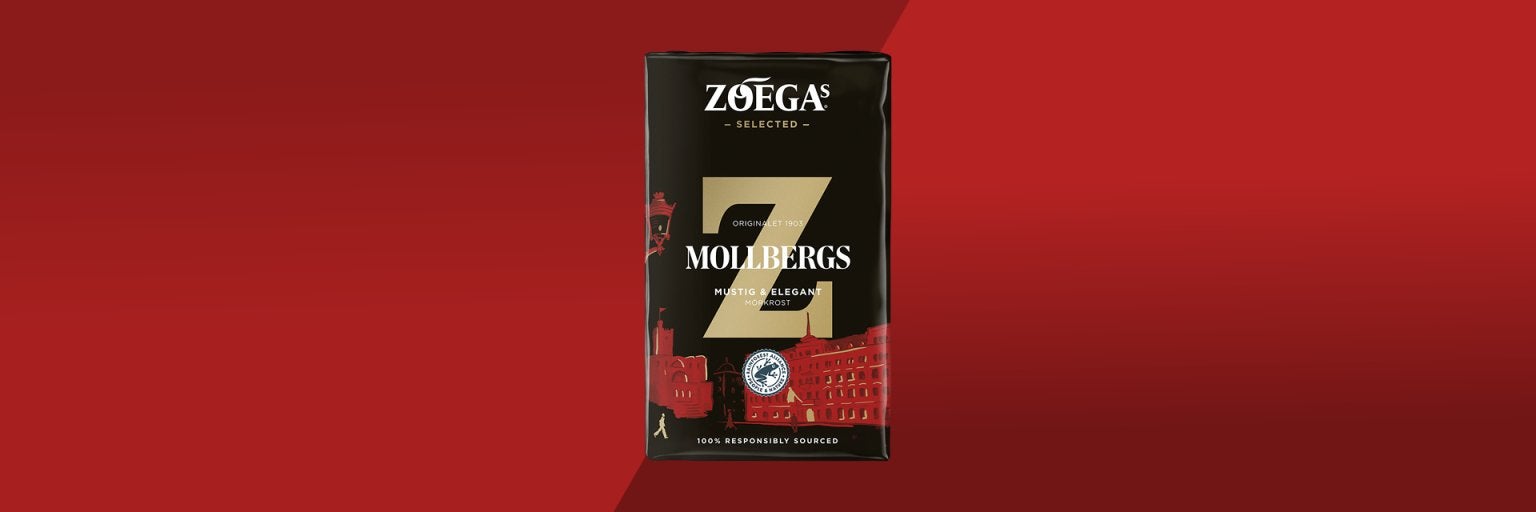 Bild på Zoegas kaffepaket Mollbergs