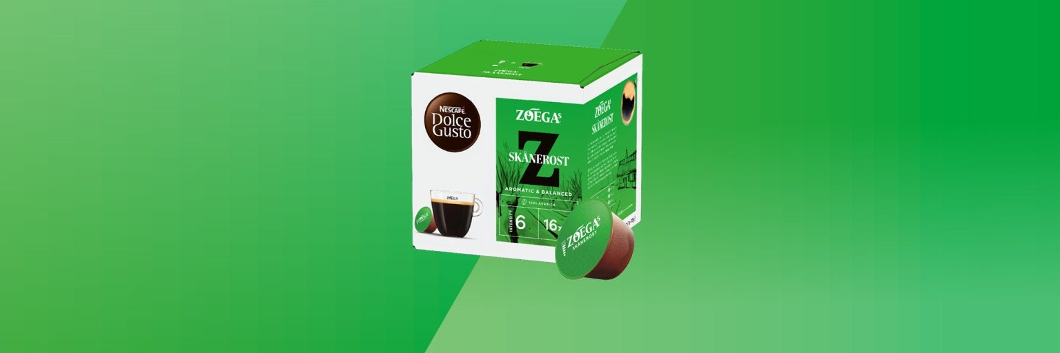 Bild på ett paket kaffekapslar