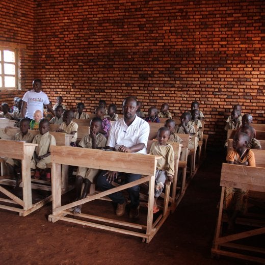students sitting in classroom