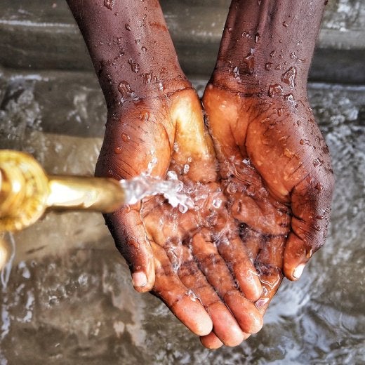 washing hands