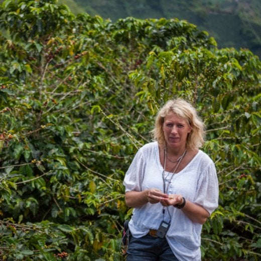 Woman at coffee plantation