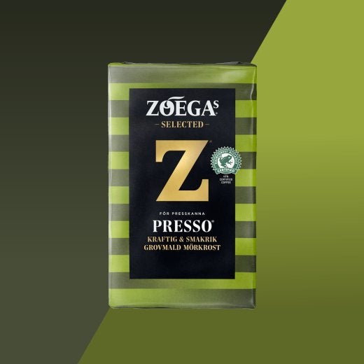 bild på ett kaffepaket, Zoégas presso 