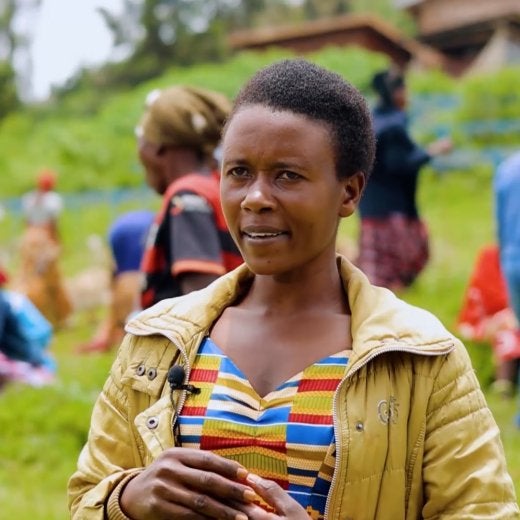 Kvinnlig kaffeodlare, Rwanda