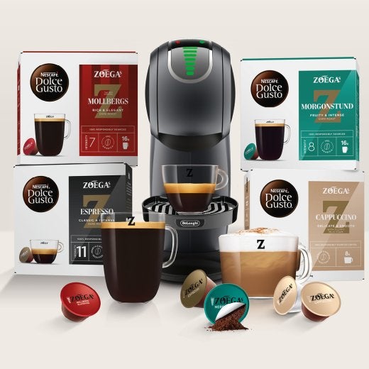 Kapselmaskin och kaffekapslar