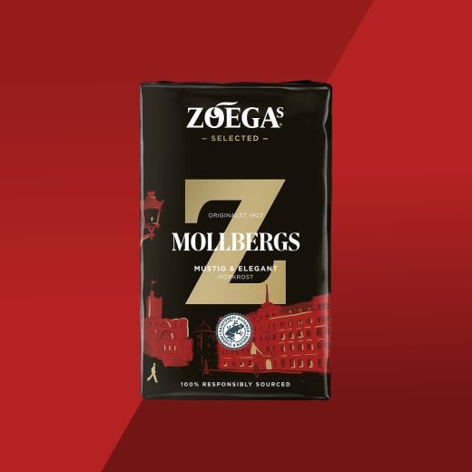 Bild på Zoegas kaffepaket Mollbergs 