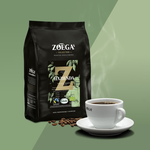 kaffe med en kopp