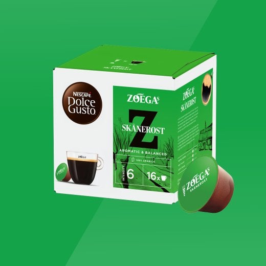 Bild på ett paket kaffekapslar